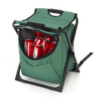 Multi-Function 3-In-1 Compact Camp Chair: Backpack, Stool & Insulated Cooler, W/ External Pockets & Storage Bag, Lightweight, Large Backpack, Fishing, Hiking, Heavy-Duty, Usa-Based