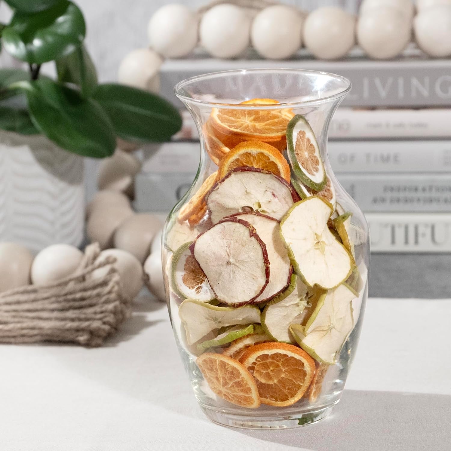 Natural Vase & Bowl Fillers | Dried Orange, Apple & Citrus Slices| Home Decor (Fruit Slices)