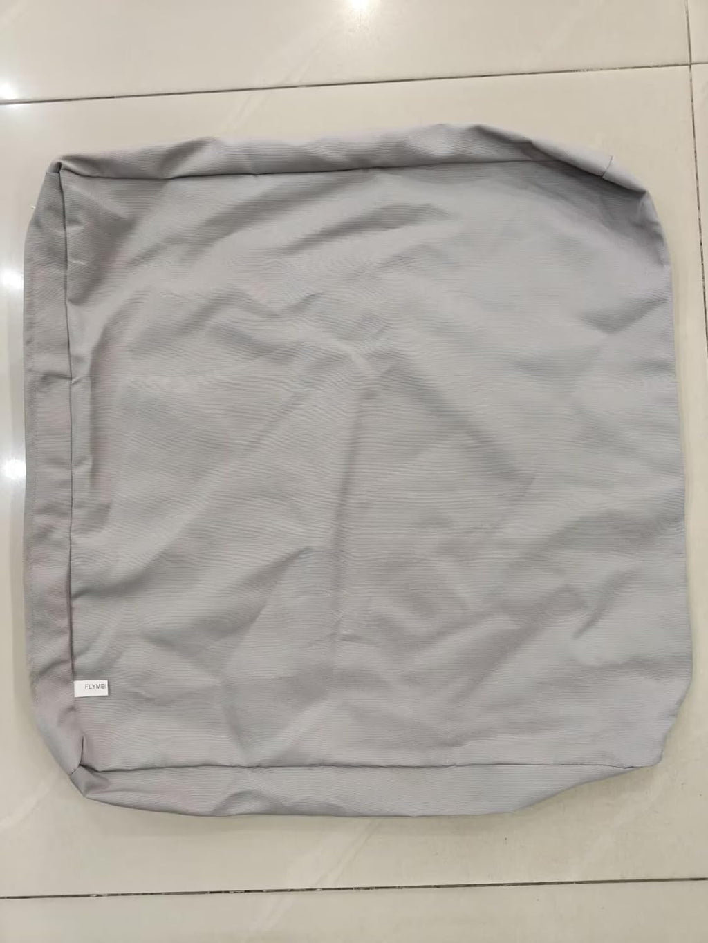 Patio Cushion Covers 24X24X4 Waterproof Outdoor Cushion Cover Replacement 4Packs Outdoor Seat Cushion Slipcover for Rattan Chair Sofa, Grey