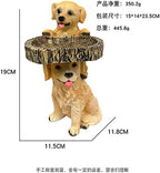 Garden Statue. Funny Fox Dogs Play Freely in the Garden, Suitable for Garden Statues in the Yard Decor Garden Decoration (Dog Statue)