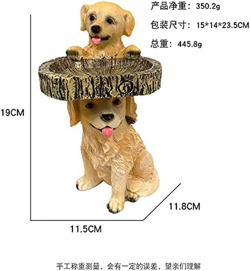 Garden Statue. Funny Fox Dogs Play Freely in the Garden, Suitable for Garden Statues in the Yard Decor Garden Decoration (Dog Statue)