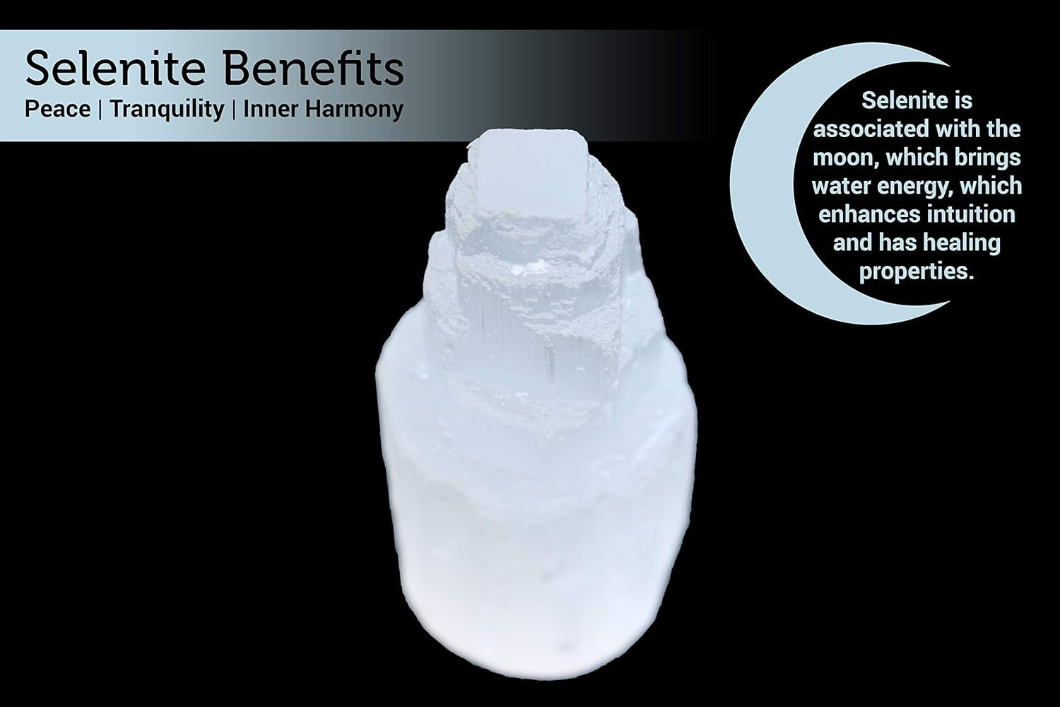 Selenite Crystal Tower for Reiki, Healing, and Energy Charging | Made in Morocco | Selenite Iceberg Charging Towers Crystal Skyscraper (2 Inch)