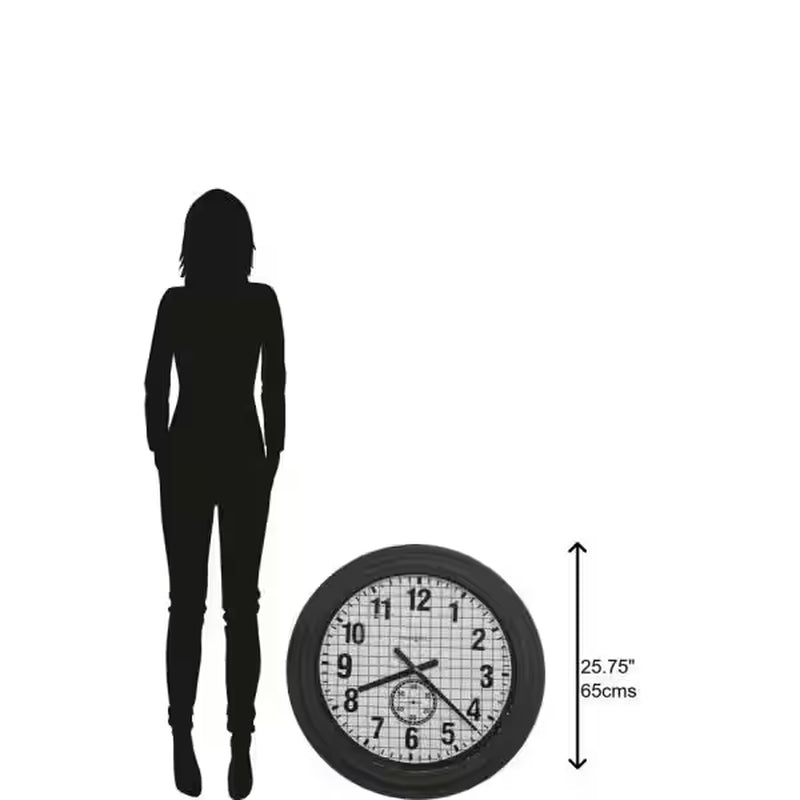 Grid Iron Works Wall Clock