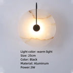 Modern Marble Alabaster Led Wall Lamp Bedroom Home Decor Decoration Lampshade Lighting Fixture for Gold Lamps Stair Sconce Stone