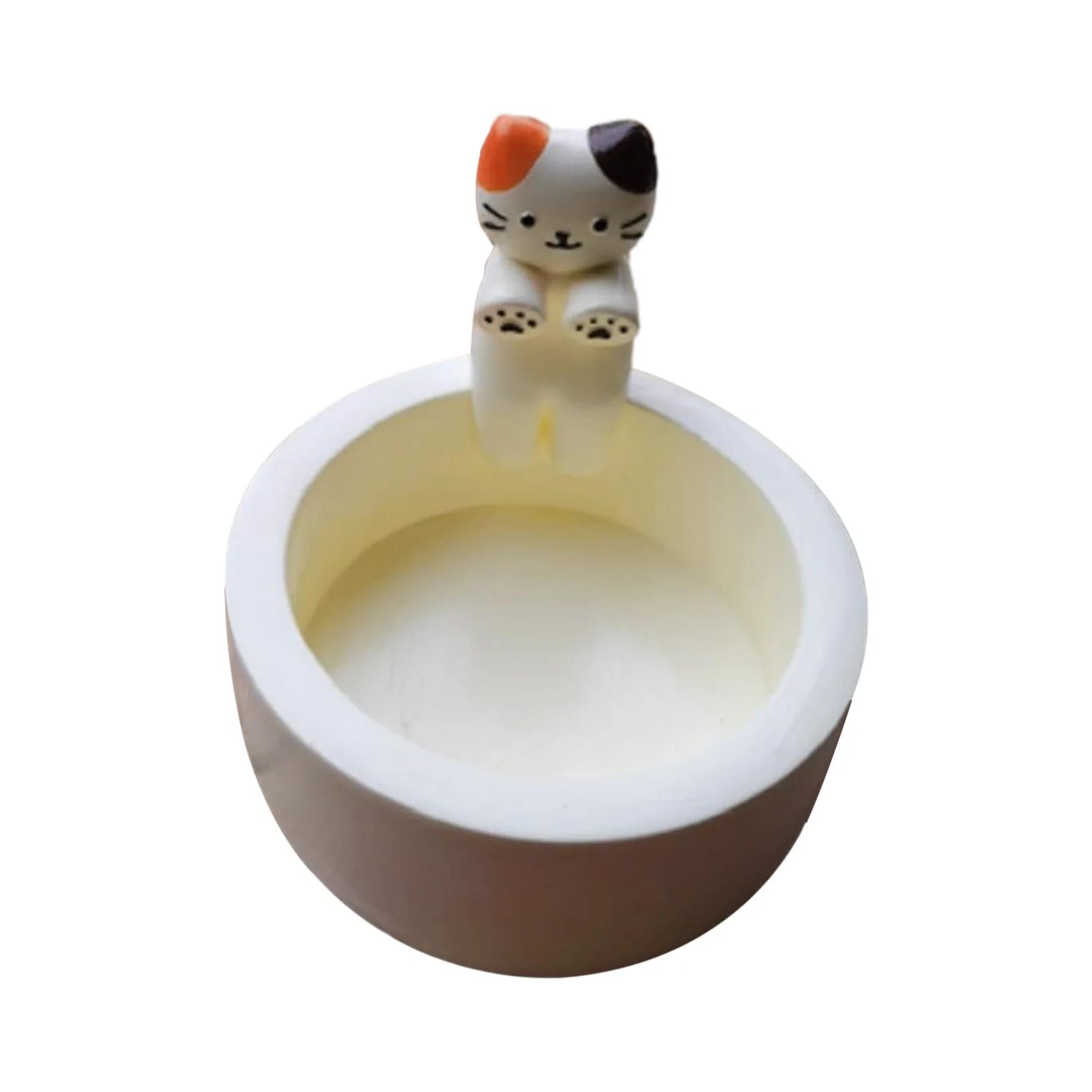 Kitten Candle Holder Cute Cat Candlestick Creative Aromatherapy Candle Holder Durable High Tempe Cartoon Candlestick Decoration