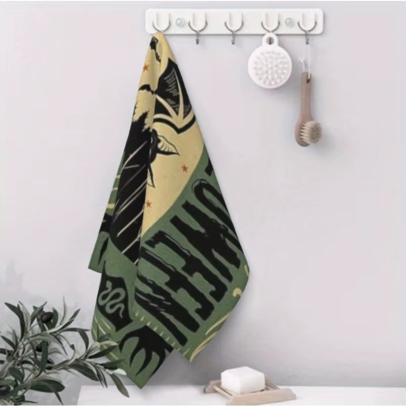 6Pcs Rags Halloween Hand Towels Trick or Treat Kitchen Towels Ghost Cat Bat Dish Towels Holiday Tea Towels Home Items