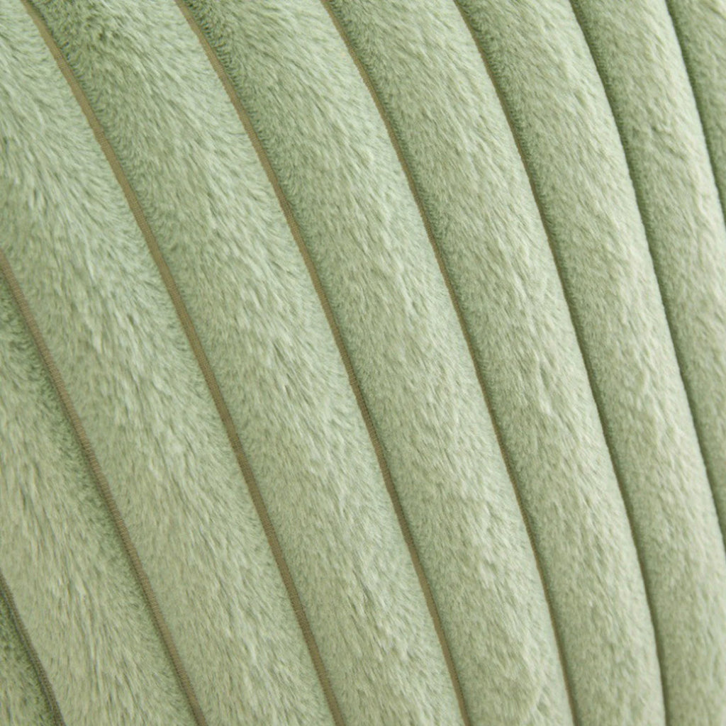 Corduroy Throw Pillows for Couch 18" X 18" Soft Plush Striped Square Pillow Indoor Decor Pillows for Sofa Couch Living Room Decoration, Throw Pillows under 10$, 1 Pack, Cream White