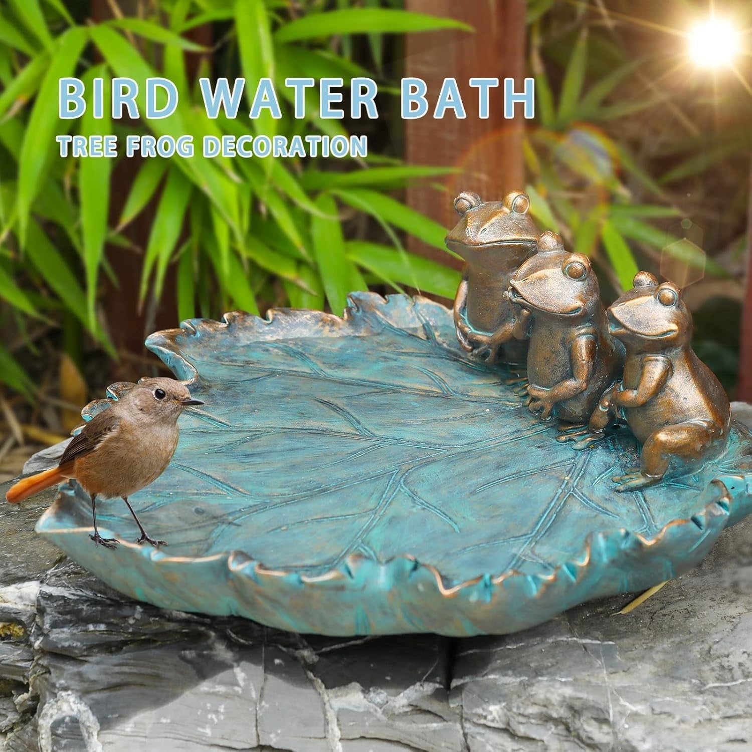 Bird Baths for Outdoors Antique Outdoor Garden Bird Bath Resin Birdbath Bowl