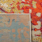 Madison Collection Area Rug - 6' X 9', Ivory & Multi, Boho Abstract Distressed Design, Non-Shedding & Easy Care, Ideal for High Traffic Areas in Living Room, Bedroom (MAD429C)