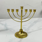 Jewish Candle Holder 7/9 Branch Candlestick Metal Candle Holder Hanukkah Candlestick Jewish Holders Menorah Stand Decorations