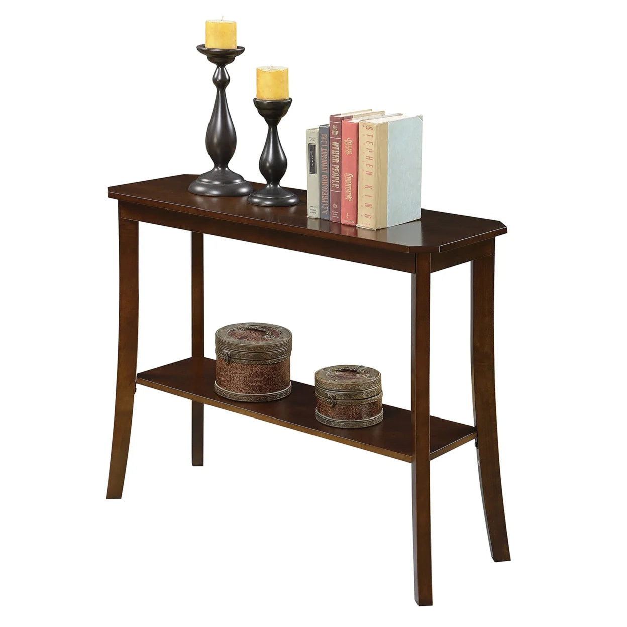 Designs2Go Baja Console Table in Espresso Wood Finish
