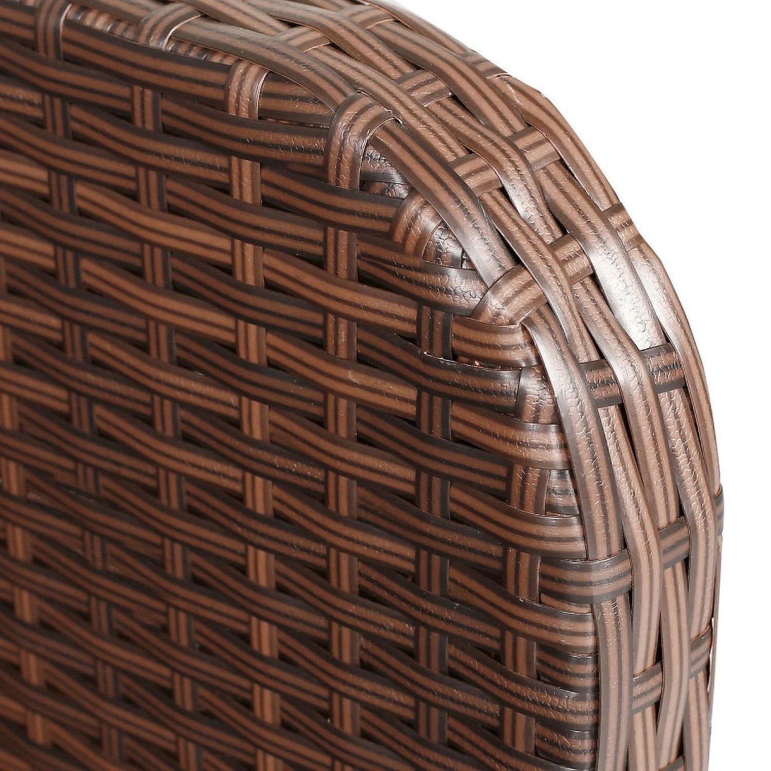 5 Pieces Patio Rattan Sofa Ottoman Furniture Set with Cushions, Patio Seating Conversation Set, Modern Patio Sofa Sectional All Weather Proof for Patio Back Deck