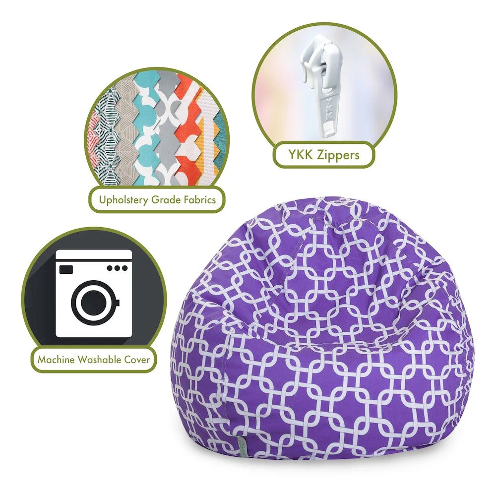 Goods Decorative Purple Links Small Classic Bean Bag