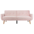 Bushwick Foldable Futon Bed Blush / Natural