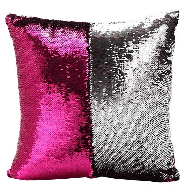 Mermaid Pillows Two Tone Sequins Throw Pillow Cushion Case DIY Case Double Sides Decorative Pillows FBE3