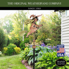 Witch Garden Weathervane - Pure Copper with Garden Pole