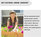 8X2 FT Raised Garden Bed Kit Elevated Wood Planter Garden Box Stand for for Backyard, Patio Outdoor Solid Wood