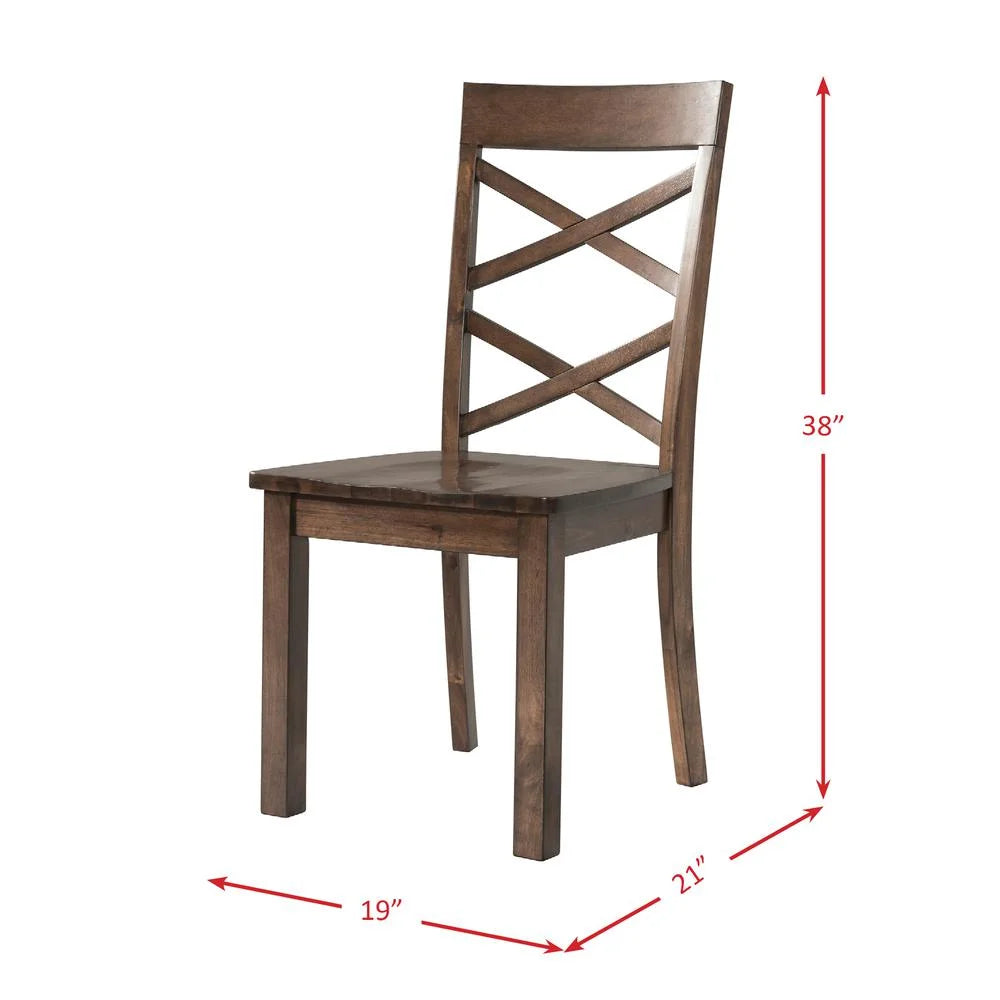 Regan 6 Piece Dining Set in Walnut