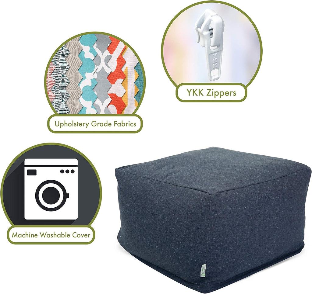 Goods Wales Ottoman, Large, Navy