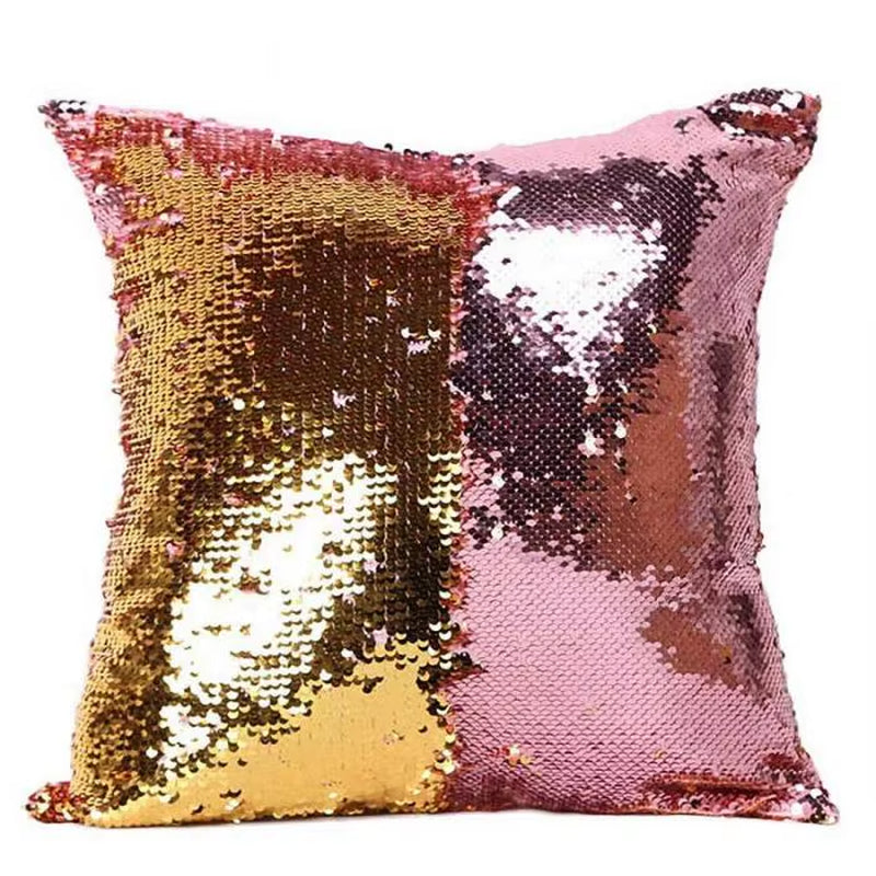 Mermaid Pillows Two Tone Sequins Throw Pillow Cushion Case DIY Case Double Sides Decorative Pillows FBE3
