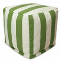 Goods Cube Pouf Vertical Stripe Sage