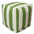 Goods Cube Pouf Vertical Stripe Sage