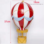 19Th Century European Retro Wrought Iron Hot Air Balloon Model Hotel Store Hanging Ornaments Crafts Home Furnishings Decoration