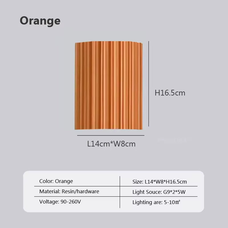 Macaron LED Wall Lamp Resin Home Decor Fixtures Wall Light Luxury Home Decor Wall Sconce for Living Room Bedside Hallway Lamp