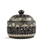 Creative Home Decoration Ceramic Led Incense Burner Chinese Classical Ceramic Crafts Gift Tearoom Yoga Room Furnishings