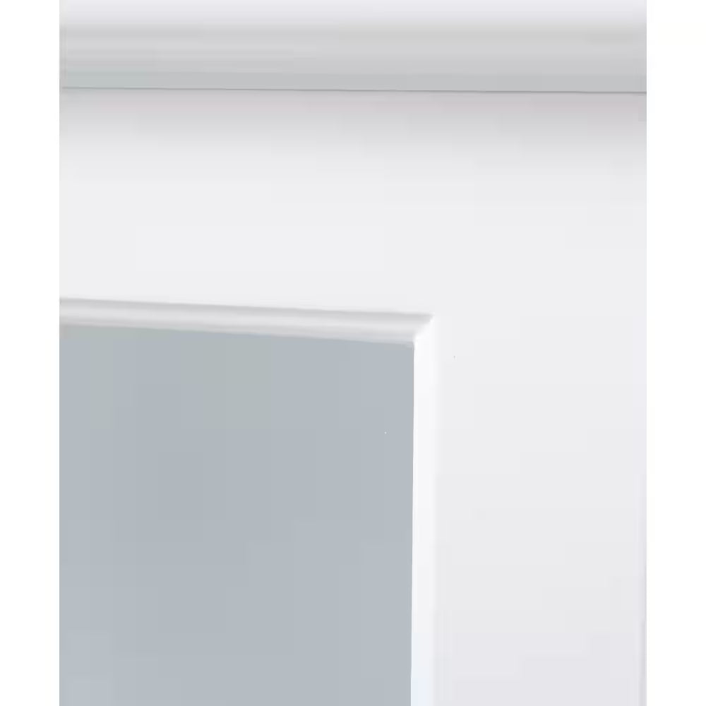 OS Home and Office White Glass Door Accent and Display Cabinet