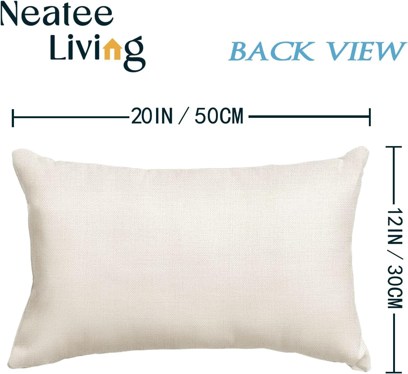 Set of 4 Fall Pillow Covers 12X20 Inch Thanksgiving Pumpkins Throw Pillows Autumn Harvest Sunflower Decorative Cushion Covers Outdoor Sofa Couch Lumbar Pillow Cases Fall Decorations (12 by 20)