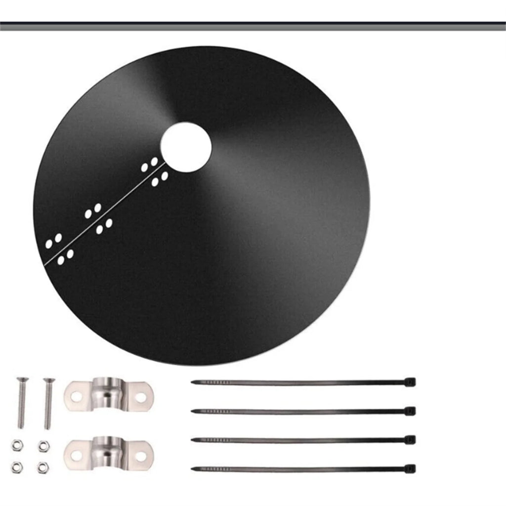 Squirrel Proof Baffle, Protecting outside Pole Bird Feeders and Bird Houses, Hang Mount Raccoon and Squirrel Guard Stopper for Shepherd Hooks, 12Inch