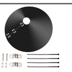 Squirrel Proof Baffle, Protecting outside Pole Bird Feeders and Bird Houses, Hang Mount Raccoon and Squirrel Guard Stopper for Shepherd Hooks, 12Inch