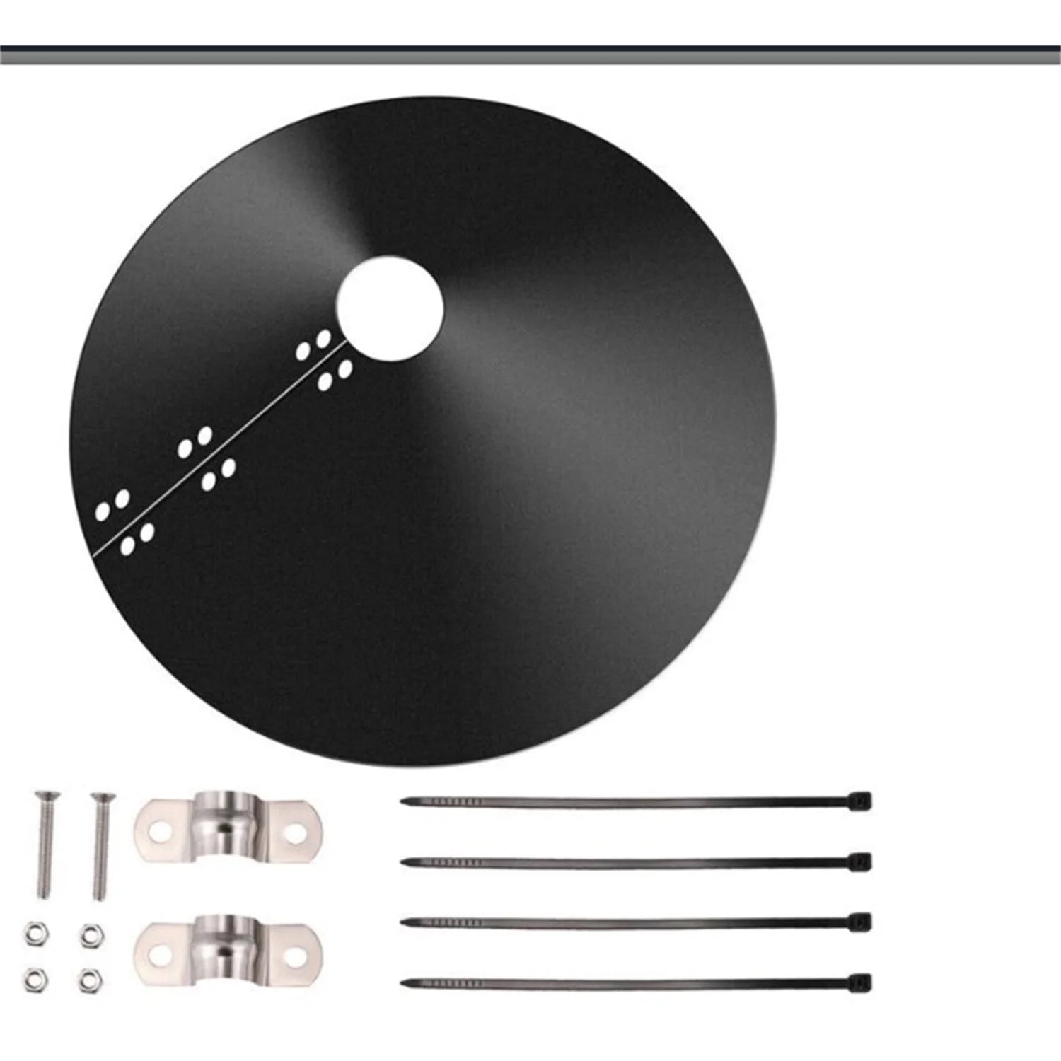 Squirrel Proof Baffle, Protecting outside Pole Bird Feeders and Bird Houses, Hang Mount Raccoon and Squirrel Guard Stopper for Shepherd Hooks, 12Inch