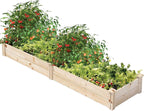 8X2 FT Raised Garden Bed Kit Elevated Wood Planter Garden Box Stand for for Backyard, Patio Outdoor Solid Wood