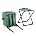 Multi-Function 3-In-1 Compact Camp Chair: Backpack, Stool & Insulated Cooler, W/ External Pockets & Storage Bag, Lightweight, Large Backpack, Fishing, Hiking, Heavy-Duty, Usa-Based