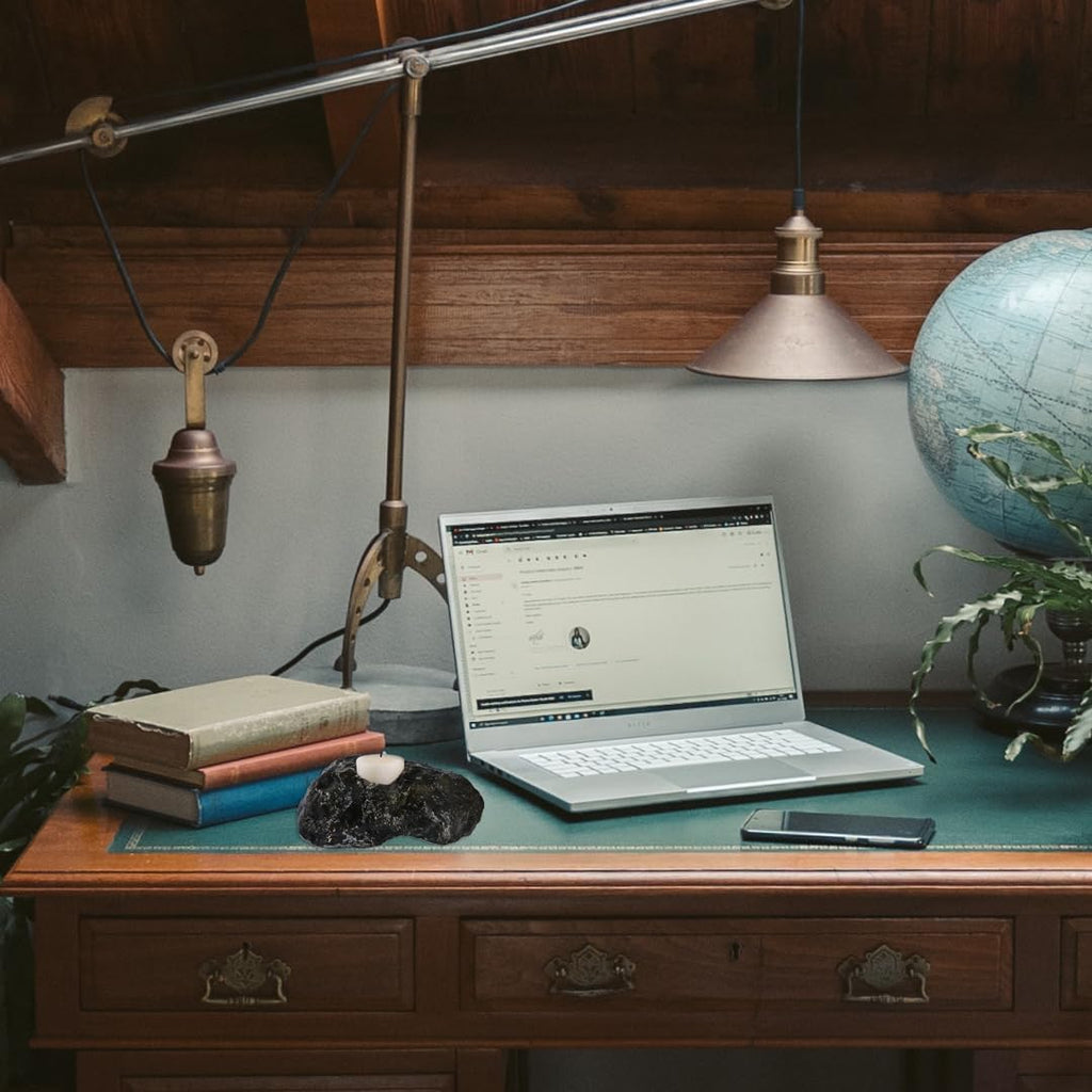 Natural Labradorite Tealight Candle Holder Healing Stone Candlestick Natural Healing Crystal Air Plant Holder 2.5-3.5 Lbs