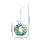 Dragonfly Dreams Glass Mosaic Fly-Through Hanging Bird Feeder