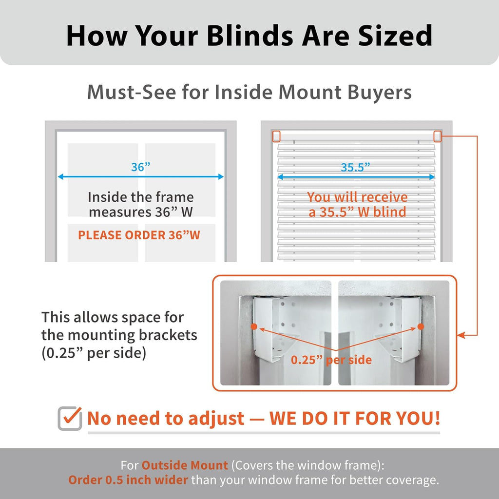 Cordless 2" Faux Wood Blind, 27" W X 48" H, Dark Oak