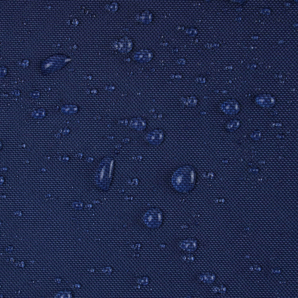 Pack of 2 Outdoor Waterproof Throw Pillow Covers with Contrast Piping, Decorative Square Cushion Case Patio Pillows for Couch Tent Sunbrella, Dark Blue 18X18 Inches