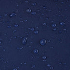 Pack of 2 Outdoor Waterproof Throw Pillow Covers with Contrast Piping, Decorative Square Cushion Case Patio Pillows for Couch Tent Sunbrella, Dark Blue 18X18 Inches