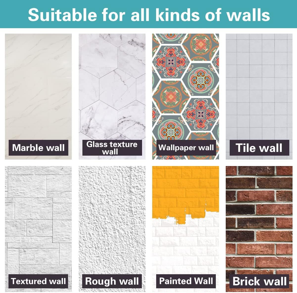 Mop and Broom Holder Wall Mount, Stainless Steel Heavy Duty Garden and Kitchen Garage Tool Organizer Wall Hanger for Home Goods (3 Racks 4 Hooks)