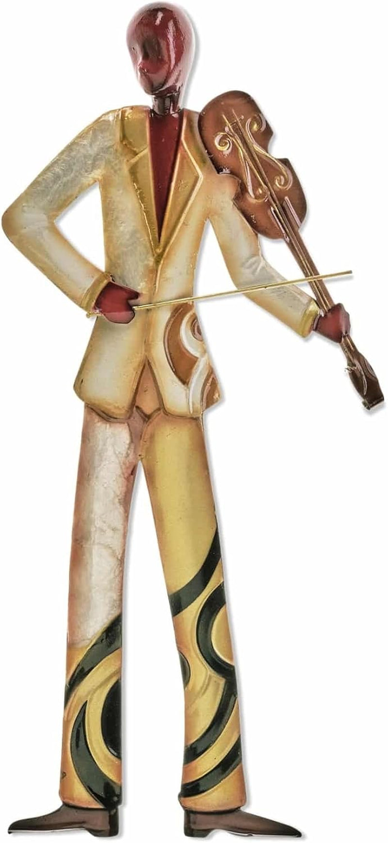 Musician Wall Decor Violin Player 7 Inches Length X 1 Inch Width X 14 Inches Height (M3002)