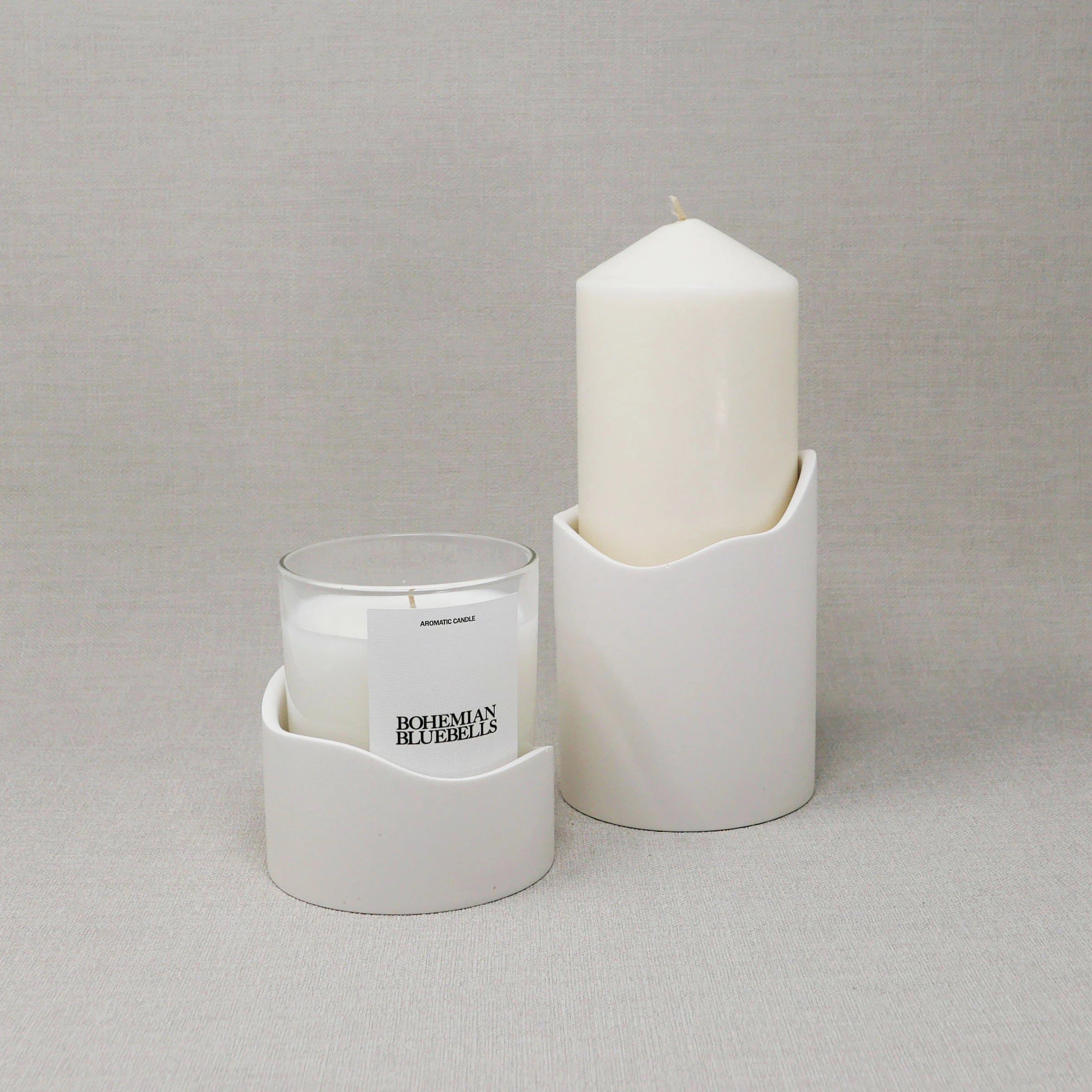 Jesmonite Holder - Candle Holder / Pen or Brush Holder