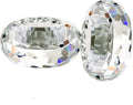 Crystal Tealight Candle Holders, Handmade Cut Crystal Candle Holder Banquet Decorations for Home 3.2" Diameter X 1.6" High Set of 2