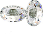 Crystal Tealight Candle Holders, Handmade Cut Crystal Candle Holder Banquet Decorations for Home 3.2" Diameter X 1.6" High Set of 2