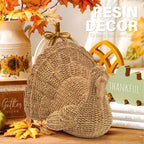 Thanksgiving Turkey Decor, Fall Decorations for Home, Rustic Turkey Thanksgiving Decorations and Fall Table Centerpiece