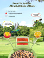 Smart Bird Feeder with Camera, AI Identify 10000+ Species, 1080P HD Bird Watching Camera with Solar Panel, Auto-Capture & Motion Detection, Ideal Gift for Bird Lovers