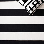 Montauk Collection Runner Rug - 2'3" X 13', Black & Ivory, Handmade Flat Weave Boho Farmhouse Cotton Stripe, Ideal for High Traffic Areas in Living Room, Bedroom (MTK712D)