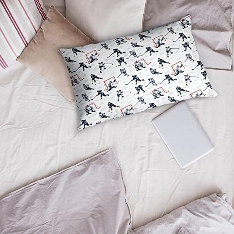 Hockey Action Player Pillowcase | Home Decor